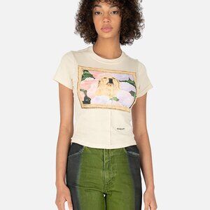 Eckhaus Latta Dog Portrait Cotton Graphic T-shirt